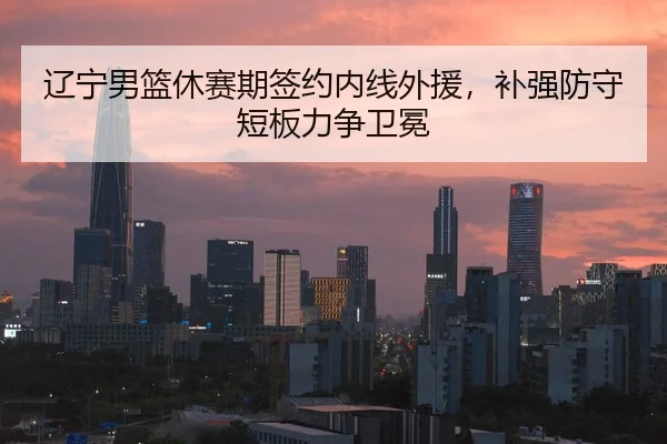 辽宁男篮休赛期签约内线外援，补强防守短板力争卫冕